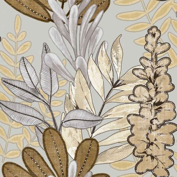 EMBROIDERY FLORAL COAL