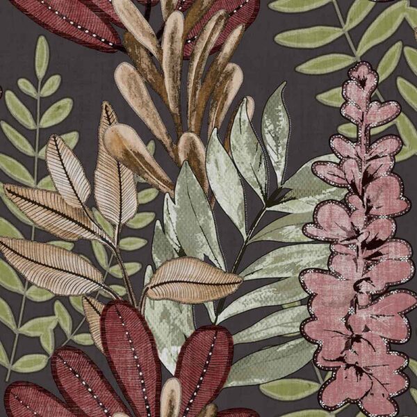 EMBROIDERY FLORAL COAL - Imagen 3